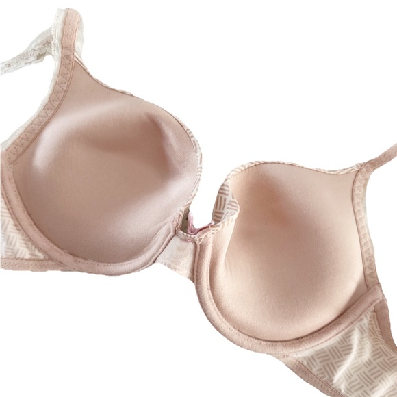 Marilyn Monroe Push-up Bra Nude/Soft Pink/Coral Lace Women’s 34C - Picture 5 of 7